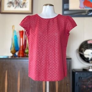 Loft outlet metallic shimmer top size S